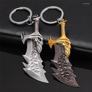 Portachiavi Vintage God Of War 4 Kratos Spada Portachiavi Ciondolo Portachiavi Gioielli Uomini e donne Accessori portachiavi per auto