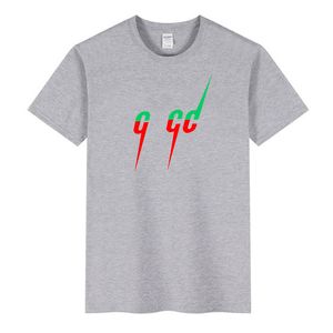 Camiseta de grife masculina de verão Guu, casual, masculina, feminina, com estampa de letras, mangas curtas, roupas masculinas de luxo mais vendidas para hip hop