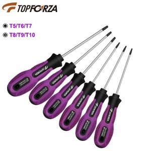 Schroevendraaier 6pcs Torx Screwdriver Set T5 T6 T7 T8 T10 Star Type Screw Drivers Tool CRV Steel Repair Screwdrivers for PS3/5 Console Iphone