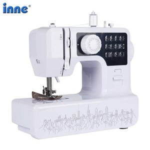 Maschinen INNE Nähmaschine Maquina De Costura Coser Mit Füßen Zubehör Overlock Mini Tragbare Haushalt Manuelle Stickerei Kleine