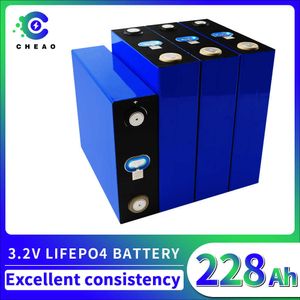 3.2V Lifepo4 Batterie 228AH Wiederaufladbare Lithium-Eisen-Phosphat-Batterie mit hoher Kapazität für 12V 24V 48V RV Solar System Camper Boot