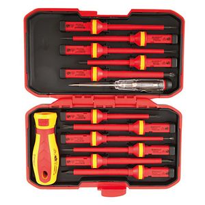 Schroevendraaier 13 In 1 Insulated Screwdriver Set Precision Torx Phillips Removable Magnetic Screw Bit Rods VDE Certification Repair Tools