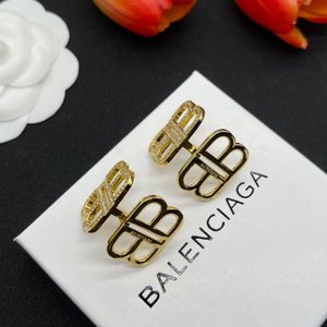 Ny dingle ljuskrona bb brev örhänge kvinnor bb 2.0 örhängen i guld silver öron studs hoops designer smycken ebbx-426965