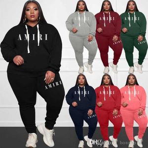 Womans 3XL 4XL Tracksuits Plus Size Large Fashion Casual Sports Suit Two Piece Sweater For Women