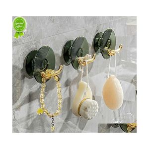 Ganci per asciugamani da cucina 1/2Pcs Ganci da parete autoadesivi Mtipurpose Porta chiavi decorativi di lusso per cappelli senza foratura Appendiabiti Drop Del Dhtx2