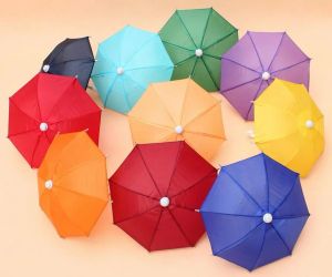 Mini Gubra de Umbrella para Crianças Toys Guarda de Fotografia Decorativa de Cartoon Aderetes portáteis e Luz