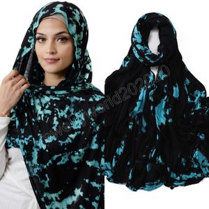 Sciarpa Hijab tinta unita Donna Scialle elasticizzato Printe Bufanda Sciarpe musulmane Avvolge Fascia Stola Bandana Turbante 175 * 70CM