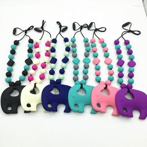 Pendant Necklaces 10pcs/lot Elephant Silicone Teething / Nursing Necklace For Mommy! Made With BPA Lead & Metal Free