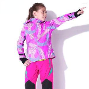 Giacche da caccia Primavera Autunno Caldo pile Bambini Soft Shell Giacca Sport all'aria aperta Campeggio Escursionismo Bambini Ragazza Abbigliamento da ciclismo Giacca a vento