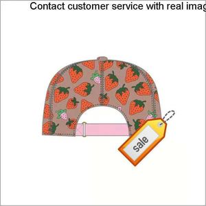 8888High quality strawberry baseball caps man's cotton cactus classic letter Ball caps summer women sun hats outdoor adjustable Snapback Cap girl's cute visor111442