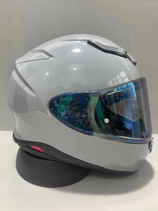 Motorcykelhjälmar Full ansiktshjälmskoei Z8 RF-1400 ridning motocross racing motobike hjälm-cement grå
