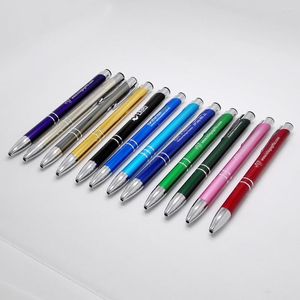 Luxury Metal Ballpoint Pens Customized FREE Your Logo And Text BY Laser Marking Machine 200pcs A Lot