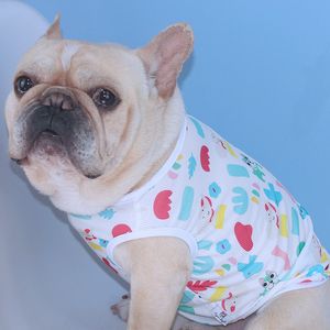 犬のアパレルサマードッグベストパグ服フレンチブルドッグコスチュームアパレルプードルビチョンフリーズシュナウザーウェールズコーギー犬服シャツドロップシップ230504