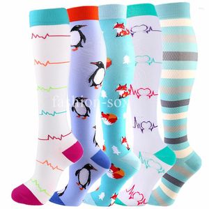Men's Socks Compression For Men Women Cycling 20-30mmhg Graduated Sports Suitable Running Pregnancy Training Recovery