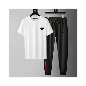 Tute da uomo anni '20 Designer T-shirt da jogging Maglioni T-shirt Pantaloni set Abbigliamento sportivo da donna Pantaloni sportivi Streetwear Coppie Maniche corte Tuta sportiva