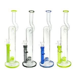 Vintage PUSLAR DRUM PERC Glass Bong Water Narghilè 16INCH Tubi di fumo con ciotola La fabbrica di vetro originale può mettere il logo del cliente da DHL UPS CNE