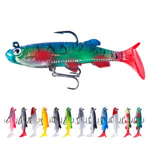 Baits Lures pesca Jigging Hooks Wobblers Silicone Soft 8cm 12g T Tail Swimbait Artificial Rubber Pike for Bass Carp Fishing 230504