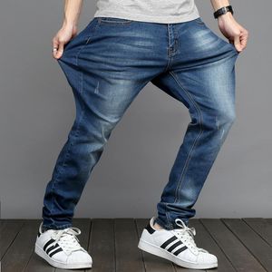 Mäns jeans plus storlek Fat Fashion Loose Pants Denim Pantsmen's