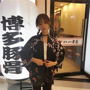 Ethnic Clothing Women Tops Summer 2023 Japanese Fashion Kimonos Couple Clothes Obi Yukata Female Beach Kimono Boho Haori Japones FF2426