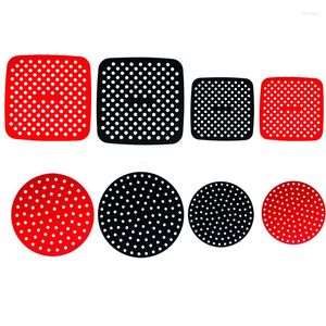 Table Mats Silicone Mat Air Fryer Non-stick Baking Tray Liner Bakeware Oil Cake Grilled Saucer Kitchen Accessories