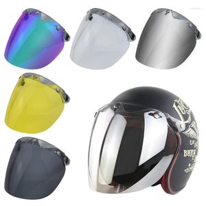 Мотоциклевые шлемы Мотоциклы Shield Shield 3-Snap Design Открытый подарки для лиц для энтузиастов 40GF