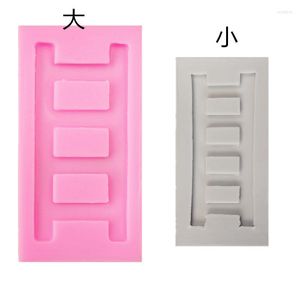 Baking Moulds Fondant Silicone Mold Creative Stair Size Ladder Chocolate Cake Plug-in Tools Cupcake