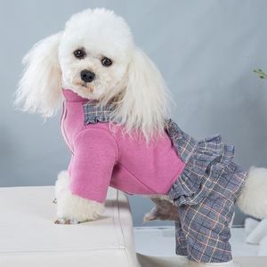 ホリデーペットドレス付きドッグアパレル犬スカート子犬 - コスチュームアパレル服小さな犬用ジャンプスーツドレススプリング230504