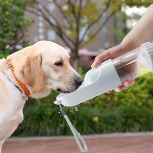 Feeding Portable Dog Water Bottle Pet Outdoor Travel Drinking Bottles Puppy Water Disperser Feeder Bowl for Travelling Walking Hiking