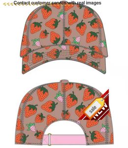 jakość 88888833 High Strawberry Baseball Caps Man's Cotton Cactus Classic Letter Ball Caps Summer Woman Sun Hats Regulowane czapkę Snapback Girl222