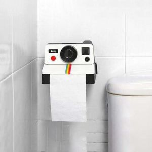 Organization New Retro Polaroid Vintage Camera Shape Toilet Paper Roll Holder Tissue Box Bathroom