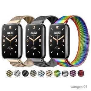 Bracciale in metallo di orologi per banda 7 protagonista in acciaio inossidabile per la banda Mi Band 7 Pro Smart Belt Sports cinghia