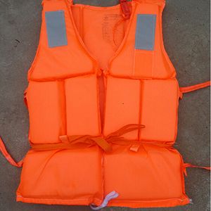 Life Vest Buoy Adult Foam Life Jacket Vest Flotation Device with Survival Whistle Prevention Flood Fishing Rafting Drift Sawanobori Orange 230503