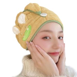 Towel Cartoon Animal Hair Wrap Twist Absorbent Quick Drying Turban Bath Hat