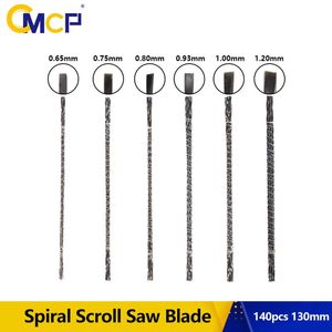 Zaagbladen cmcp 144 peças 130mm conjunto de lâminas de serra espiral para corte de joias metal e fio de pedra lâmina de serra para ferramentas manuais de madeira