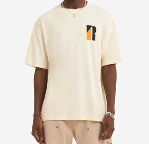 23SS On yıllık Hız Mektubu Basılı Tee Vintage Kısa Kollu T-Shirt Moda Adam Kadın T-Shirt Büyük Boy Tee