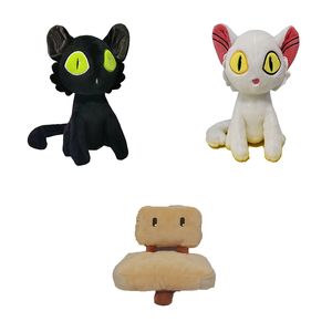 Производители Оптовые 3 стиля 24 см Suzume no Tojimari Bell Bud Tour Tour Plush Toys Cartoon Animation Film and Television, окружающие куклы для кошек для детских подарков