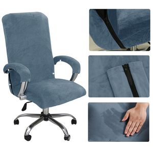 Table Cloth 1Set Velvet Elastic Chair Cover Thickened Internet Cafe Cinema Armchair Case Office Staff Computer Swivel Seat Removable 230503
