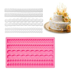 50 teile/los Seil Silikonform Handgemachte Runde Perle Perlen Blasen Form Dessert Schokolade Fondant Kuchen Dekoration Backen Liefert