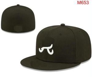 2023 Мужские бейсбольные шляпы Sox la NY QS Классический красный черный цвет хип -хоп Atlanta Sport Полный закрытый дизайн -шап