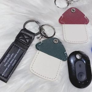 Keychains Cute Couple Key Card Suite Shape Access Control Holder Chains For Women Contrast Anime PU Leather Wholesale
