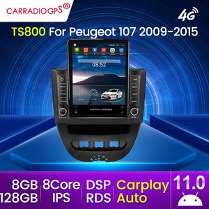 Android 11 2 Din Car Dvd Multimedia Player for Peugeot 107 Toyota Aygo Citroen C1 2005-2014 Head Unit Stereo GPS Navigation BT WIFI
