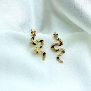 Studörhängen Jouval Little Snake Earings For Women Gold Color Animal Earring Brincos Female Punk Gothic Fashion Jewelry 2023