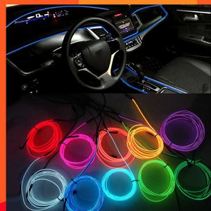 New 5-meter car interior LED light with decorative Garland steel wireless conduit flexible anime light, used in conjunction with USB Smoke Engine flooring