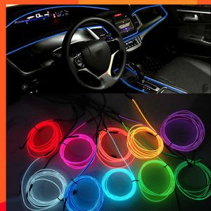 Nuova luce LED per interni auto da 5 metri con luce anime flessibile per condotto wireless decorativo Garland in acciaio, utilizzata insieme al pavimento USB Smoke Engine