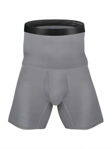 Underpants 1pc Men Shapewear Compressão Corpo Shaper Controle de barra de abafamento Ruach de perna longa para homens 230503