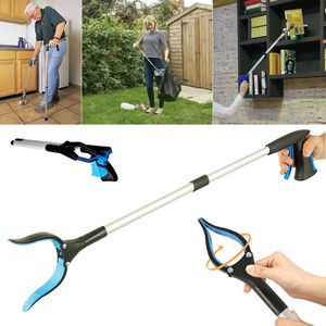 Brooms Dustpans Foldable Litter Reachers Pickers Up Tools Gripper Extender Grabber er Collapsible Garbage Tool Grabbers 230504
