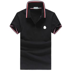 T-shirty męskie męskie koszule designerskie koszulę polo luksusowe tee klasyczne czarne białe szary niebieski pułapka