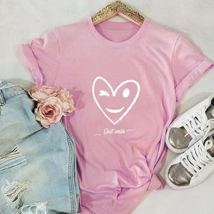 Women's T Shirts Funny Simple Stroke Printing T-shirt Cotton O-neck Casual Women's Top 90's Ulzzang Harajuku Graphic