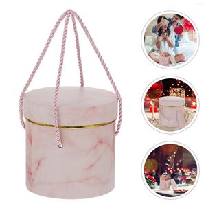 Gift Wrap 1pc Round Delicate Portable Exquisite Flower Wrapping Box Florist Hat