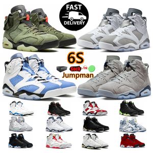 2024 Scarpe da basket Jumpman 6 6s Toro University Blu Rosso Oreo Georgetown Midnight Navy Cactus Jack Nero Infrarossi scarpe da ginnastica da uomo sportive da esterno sneakers 36-47